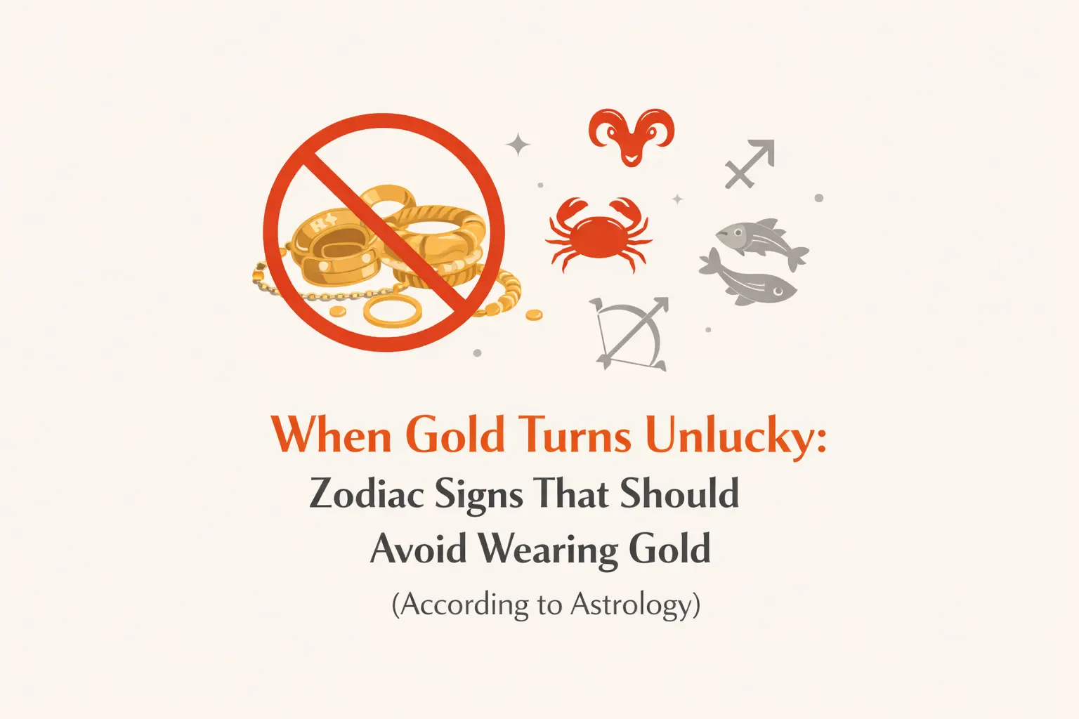 When Gold Turns Unlucky Zodiac Signs That Should Avoid Wearing Gold (According to Astrology)